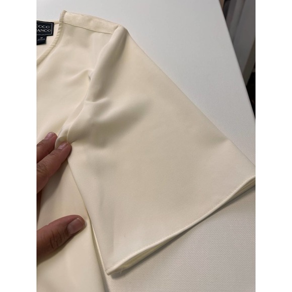 Coco Bianca Cream blouse-M - Picture 8 of 16